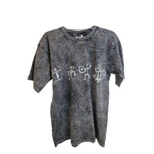 Vintage Royal Avalon Acid Wash T-Shirt Gray Stone Aged Rockwear Men's Size Large